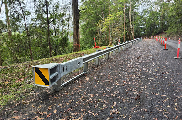 Kyogle Road - Mount Burrell - Guardrail