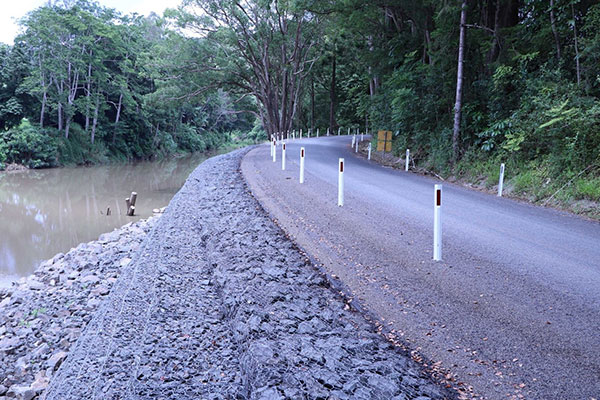 Mount Warning Road - Safety barrier to be installed