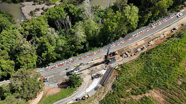 Tyalgum Road - Aerial view