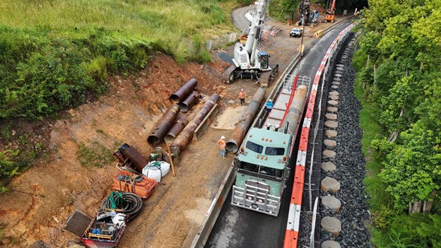 Tyalgum Road - Completion piling