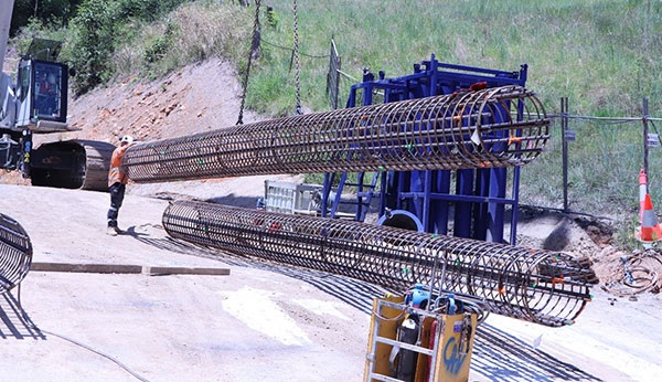 Tyalgum Road - steel cages