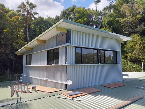 Upper level room nears completion at Vic Bianchetti clubhouse in Uki