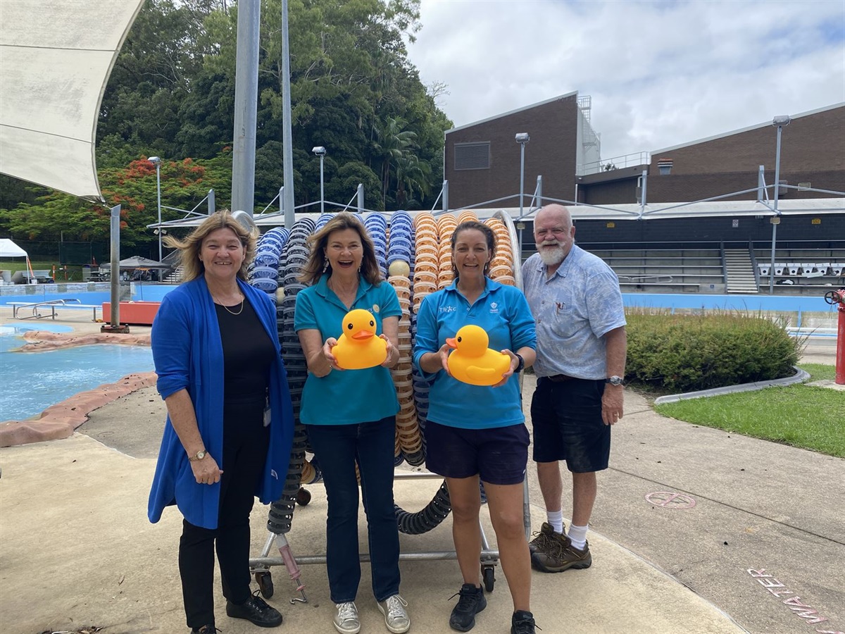 That’s Quacktastic! Trac Donates Lane Ropes To Rotary For Duck Race 