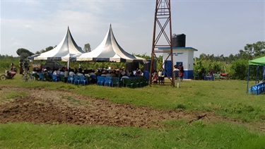 Crowds attending the opening.