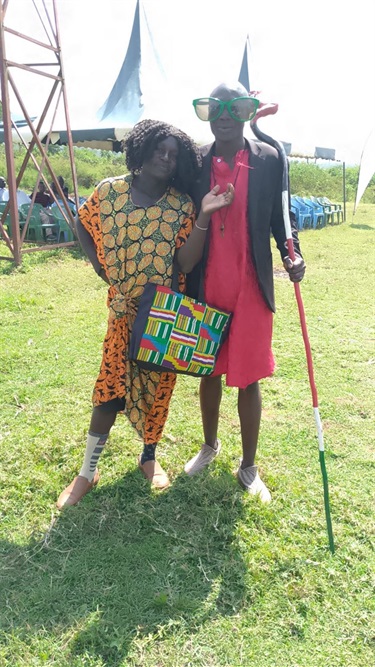 Entertainers at the official opening.