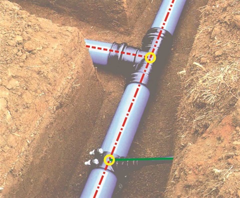 Example of ADAC data capture - underground pipes