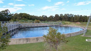 Banora Point wastewater treatment plant clarifier