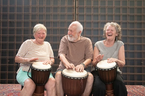 Seniors Fest african drum workshop